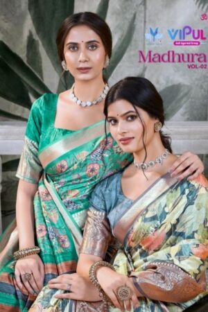 vipul fashion madhura vol 2 series 90324 to 90335 silk hit design saree in wholesale surat Rehmat Boutique
