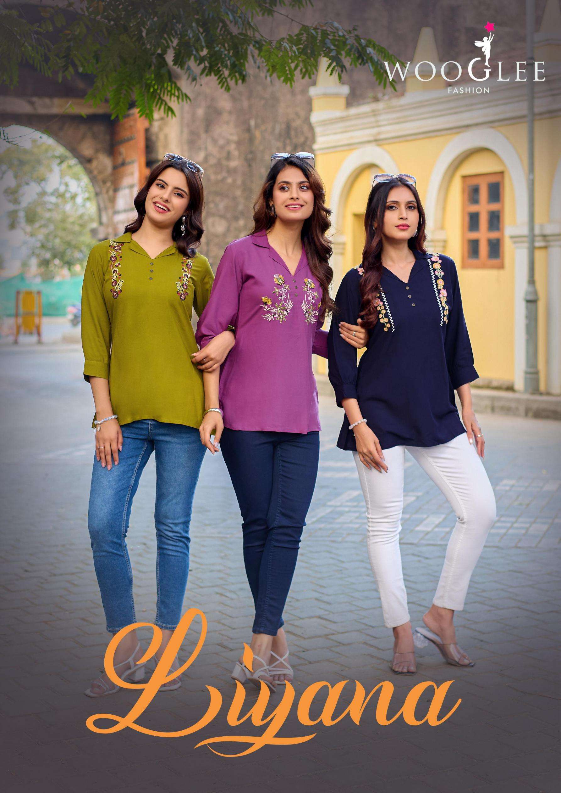 wooglee liyana series 4001-4006 rayon wholesale tops Rehmat Boutique wooglee liyana series 4001-4006 rayon wholesale tops Rehmat Boutique