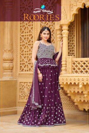 Home Rehmat Boutique Buy Ethnic Suits Online for Weddings your choice roories series 4289 to 4293 readymade blooming georgette top skirt dupatta in wholesale surat Rehmat Boutique