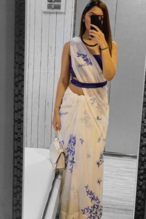 Home Rehmat Boutique Buy Ethnic Suits Online for Weddings ysc4401 summer beauty georgette single design floral sarees Rehmat Boutique