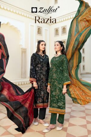 Home Rehmat Boutique Buy Ethnic Suits Online for Weddings zulfat razia series 577001-577006 jam cotton wholesale readymade suit Rehmat Boutique