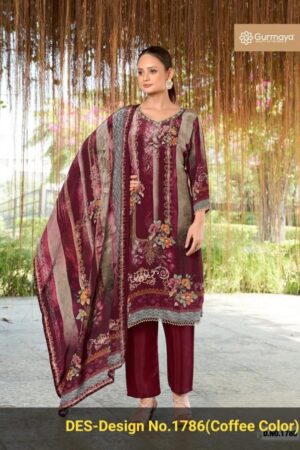 aanchi gurmaya 1786 PURE NATURAL CRAPE wholesale readymade suit aanchi gurmaya 1786 PURE NATURAL CRAPE wholesale readymade suit