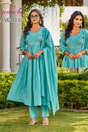 Home Rehmat Boutique Buy Ethnic Suits Online for Weddings aanchi makati 01 & 02 mul chanderi wholesale readymade suit in surat Rehmat Boutique