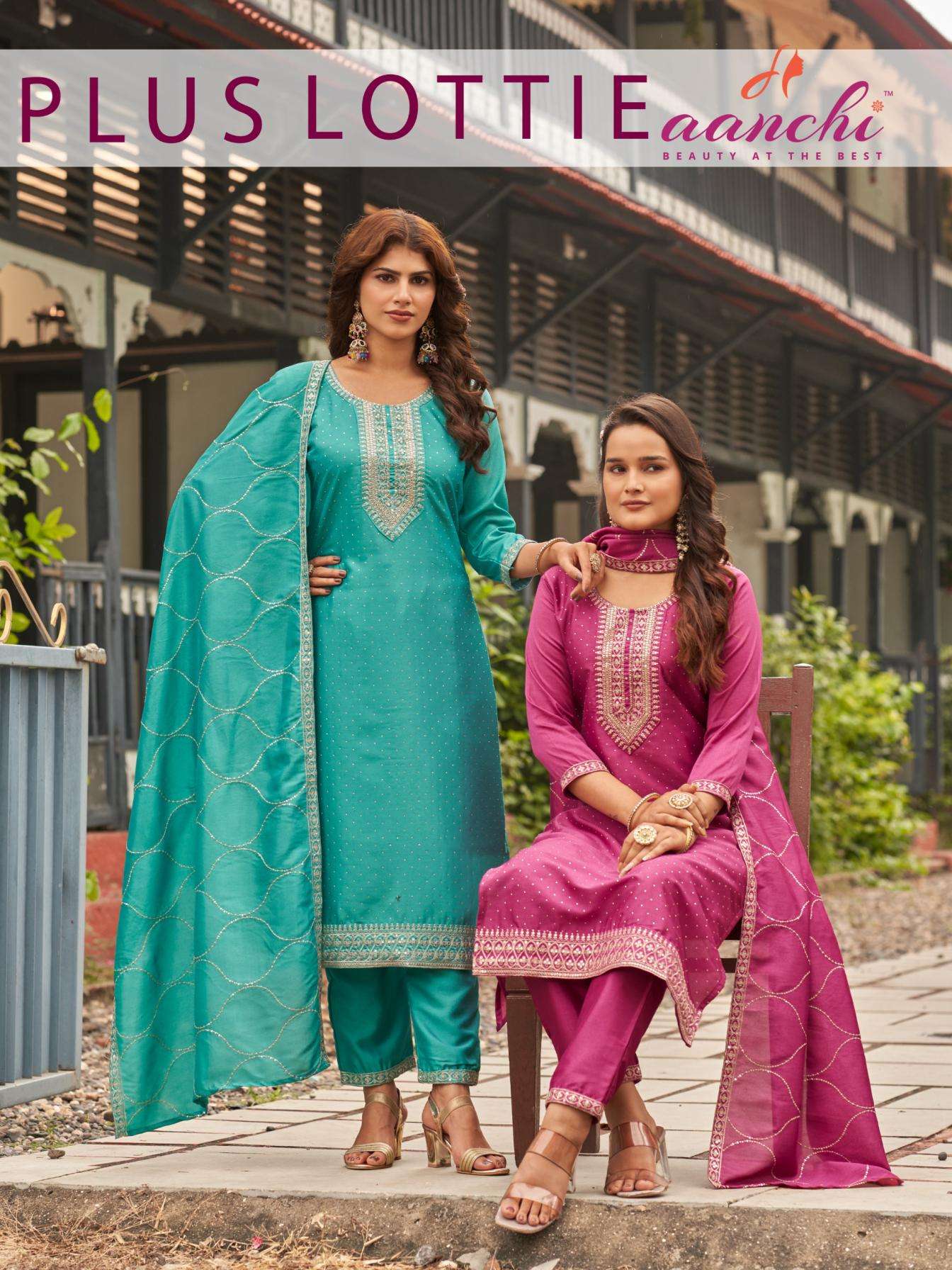 aanchi plus lottie vichitra silk readymade wholesale suit in surat Rehmat Boutique aanchi plus lottie vichitra silk readymade wholesale suit in surat Rehmat Boutique
