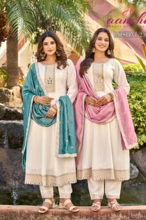 aanchi roshni 2.0 vichitra silk readymade suit in surat Rehmat Boutique