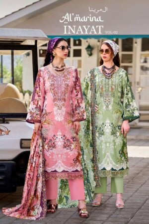 almarina inayat vol 2 series 104001-104008 cotton readymade suit in surat Rehmat Boutique