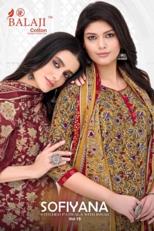 balaji cotton sofiyana vol 19 series 19001-19012 cotton readymade suit in surat Rehmat Boutique