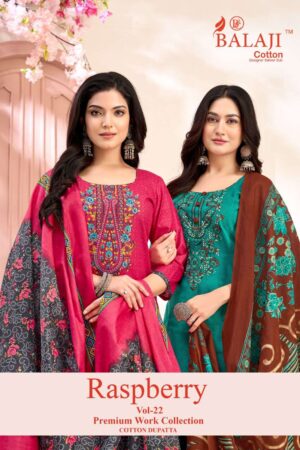 Balaji Raspberry Vol-22 series 22001-22012 Pure Cotton wholesale suit Balaji Raspberry Vol-22 series 22001-22012 Pure Cotton wholesale suit