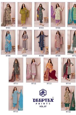 deeptex miss india vol 97 series 9701-9716 cotton wholesale suit in surat Rehmat Boutique