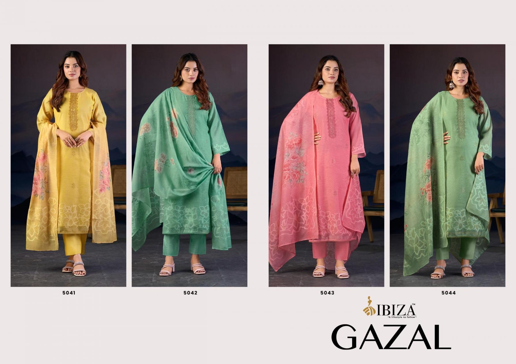 ibiza gazal series 5041-5044 linen jaquard wholesale suit in surat Rehmat Boutique ibiza gazal series 5041-5044 linen jaquard wholesale suit in surat ibiza gazal series 5041-5044 linen jaquard wholesale suit in surat Rehmat Boutique