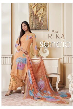 irika sencia series 101-108 cotton cambric printed suits Rehmat Boutique