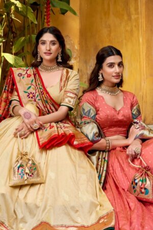 kamkashi lnb2031 silk paithani stitch lehenga unstitch blouse with dupatta kamkashi lnb2031 silk paithani stitch lehenga unstitch blouse with dupatta