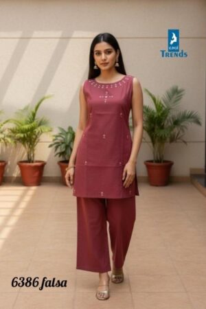 kaya 6386 dhabu cotton readymade combo co-ord