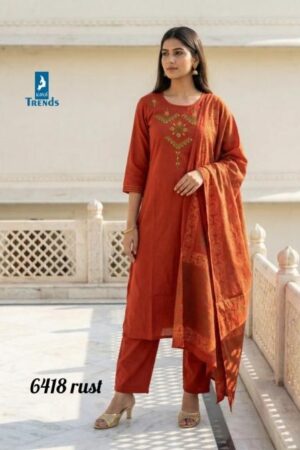 Home Rehmat Boutique Buy Ethnic Suits Online for Weddings kaya 6418 dhabu cotton combo set readymade big size ladies dress Rehmat Boutique