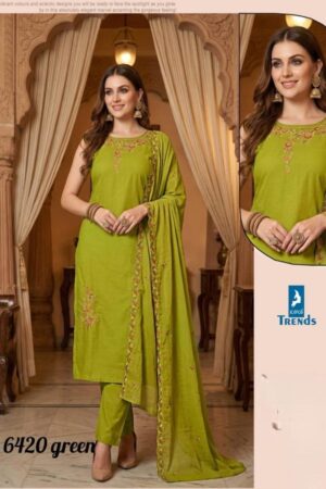 Home Rehmat Boutique Buy Ethnic Suits Online for Weddings kaya 6420 stylish look cotton full stitch combo big size ladies dress Rehmat Boutique