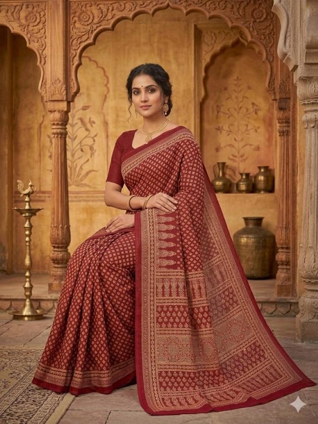 kc 2113 soft crepe silk beautiful ajarakh print with real mirror work saree Rehmat Boutique kc 2113 soft crepe silk beautiful ajarakh print with real mirror work saree kc 2113 soft crepe silk beautiful ajarakh print with real mirror work saree Rehmat Boutique