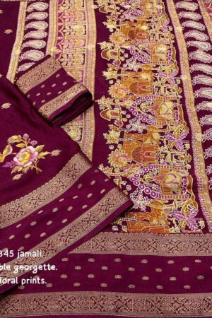 kc 845 soft bubble georgette sarees Rehmat Boutique