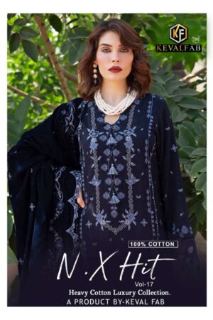Keval Fab Nx Hit Vol-17 series 17001-17010 Heavy Cotton wholesale suit Rehmat Boutique