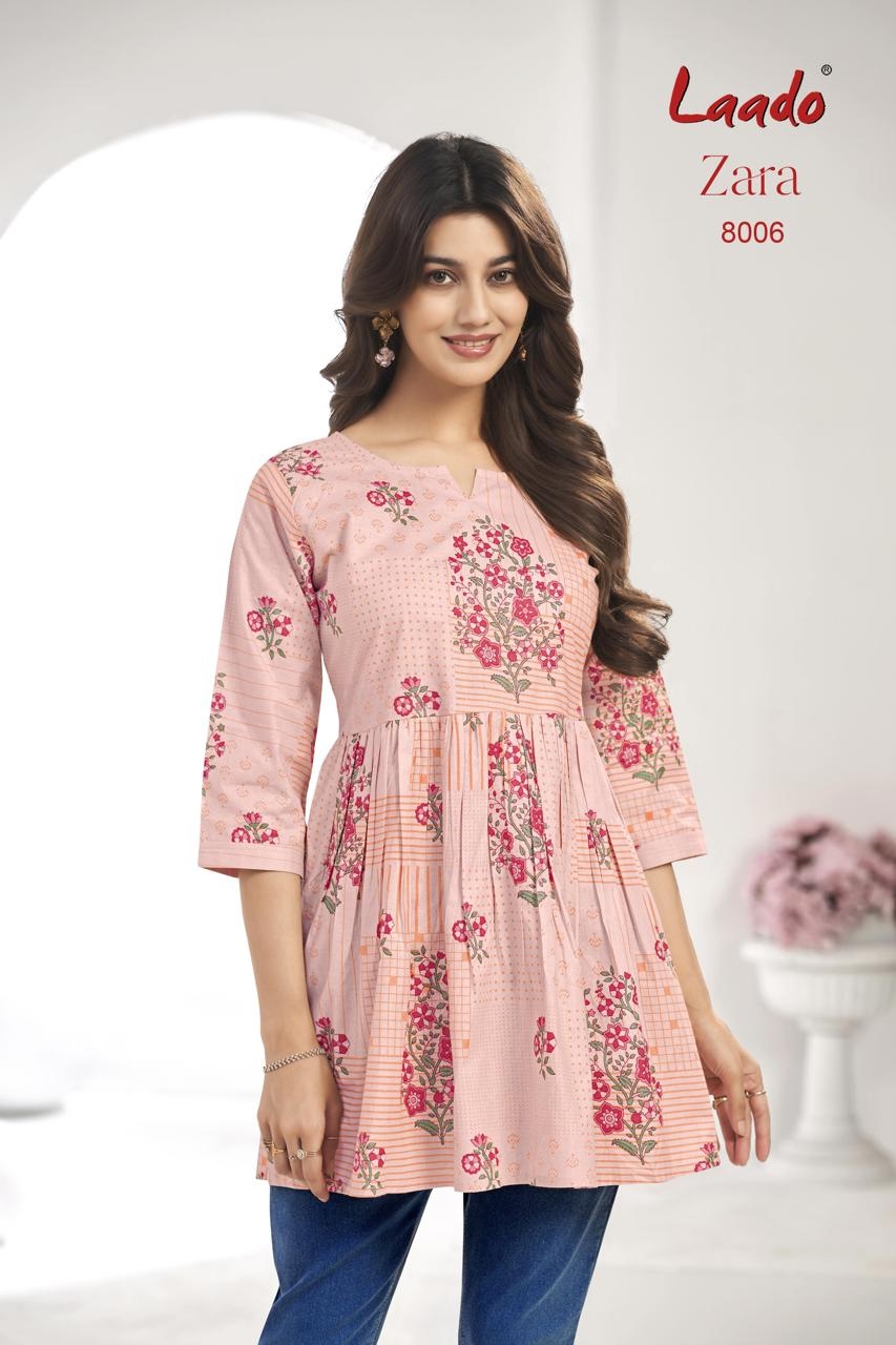 Laado Zara Vol-8 series 8001-8010 Pure Cotton Printed Tunic Flair Style Top Rehmat Boutique Laado Zara Vol-8 series 8001-8010 Pure Cotton Printed Tunic Flair Style Top Laado Zara Vol-8 series 8001-8010 Pure Cotton Printed Tunic Flair Style Top Rehmat Boutique