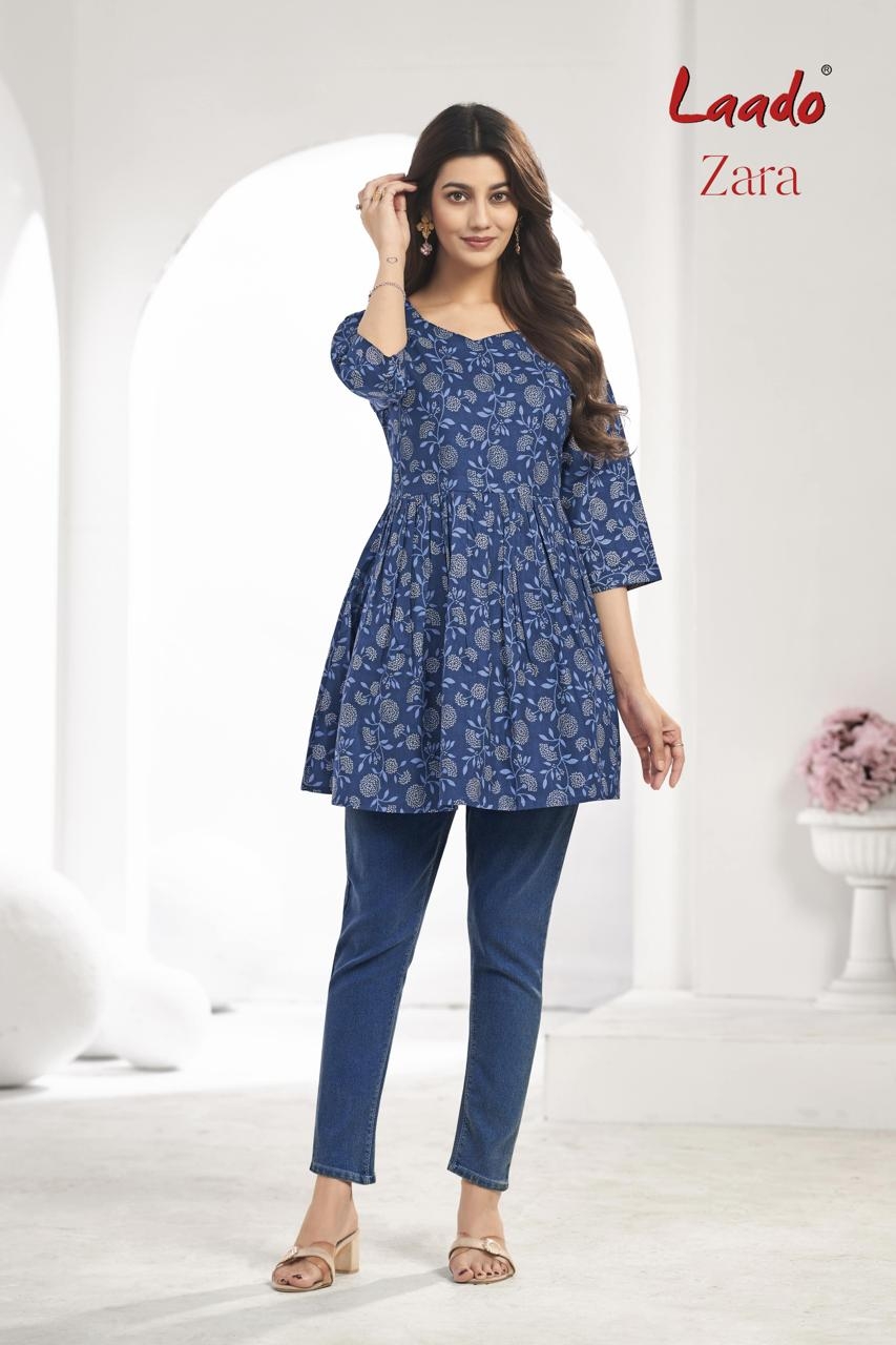 Laado Zara Vol-8 series 8001-8010 Pure Cotton Printed Tunic Flair Style Top Rehmat Boutique Laado Zara Vol-8 series 8001-8010 Pure Cotton Printed Tunic Flair Style Top Laado Zara Vol-8 series 8001-8010 Pure Cotton Printed Tunic Flair Style Top Rehmat Boutique