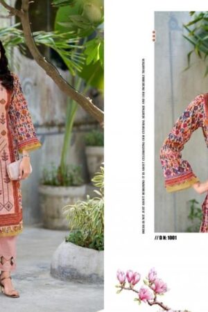 levisha bin saeed vol 4 series 1001-1006 cambric lawn cotton wholesale suit Rehmat Boutique