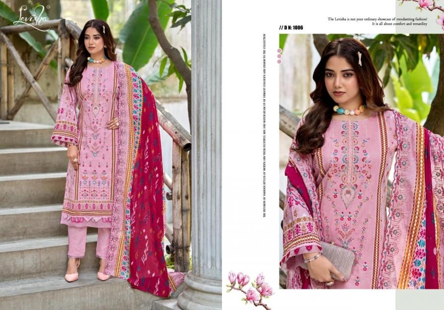 levisha bin saeed vol 4 series 1001-1006 cambric lawn cotton wholesale suit Rehmat Boutique levisha bin saeed vol 4 series 1001-1006 cambric lawn cotton wholesale suit levisha bin saeed vol 4 series 1001-1006 cambric lawn cotton wholesale suit Rehmat Boutique