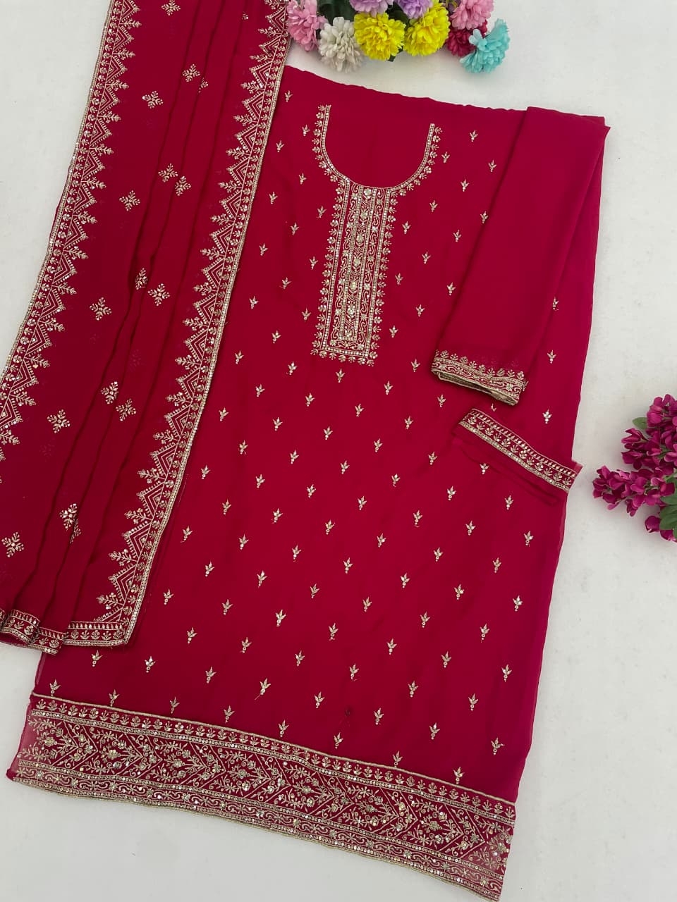LOOK HEAVY BLOOMING GEORGETTE WITH EMBROIDERY WORK wholesale kurta set Rehmat Boutique LOOK HEAVY BLOOMING GEORGETTE WITH EMBROIDERY WORK wholesale kurta set LOOK HEAVY BLOOMING GEORGETTE WITH EMBROIDERY WORK wholesale kurta set Rehmat Boutique