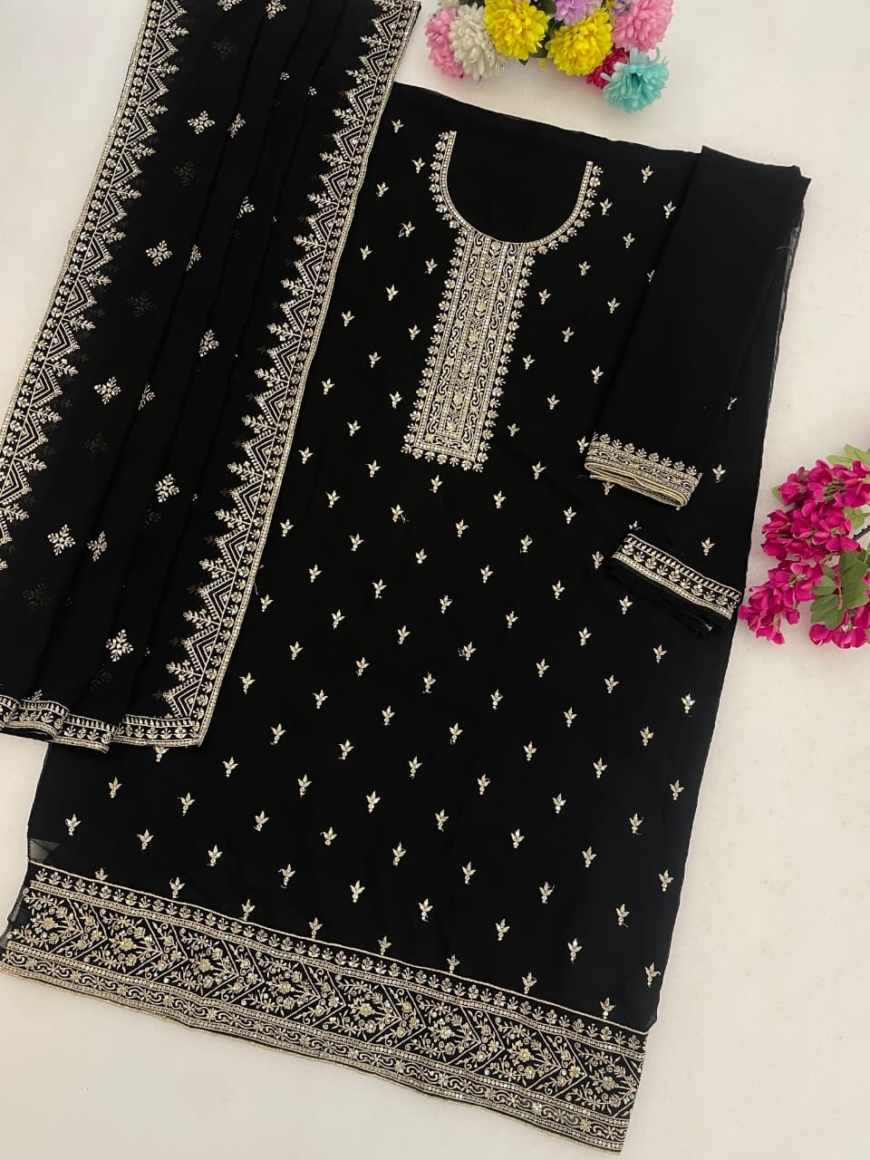 LOOK HEAVY BLOOMING GEORGETTE WITH EMBROIDERY WORK wholesale kurta set Rehmat Boutique LOOK HEAVY BLOOMING GEORGETTE WITH EMBROIDERY WORK wholesale kurta set LOOK HEAVY BLOOMING GEORGETTE WITH EMBROIDERY WORK wholesale kurta set Rehmat Boutique
