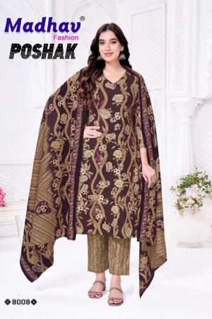 Madhav Poshak Vol-8 series 8001-8010 Pure Cotton wholesale readymade suit Madhav Poshak Vol-8 series 8001-8010 Pure Cotton wholesale readymade suit