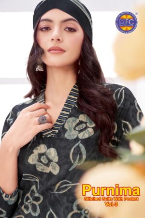 Mfc Purnima Vol-3 series 3001-3012 Heavy Cotton wholesale suit in surat Rehmat Boutique