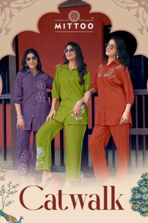 mittoo catwalk series 2001-2006 Viscose Weaving kurti with bottom
