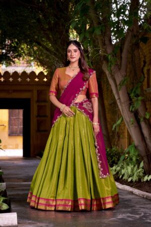 pr clothing lnb2009 mahika kanchipuram stitch lehenga unstitch choli in wholesale surat pr clothing lnb2009 mahika kanchipuram stitch lehenga unstitch choli in wholesale surat