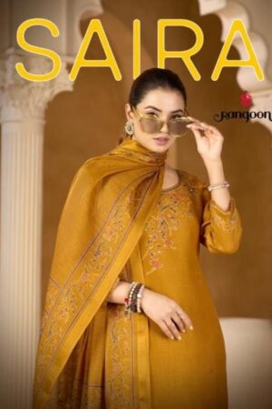 rangoon saira series 40541-40544 linen shimmer readymade suit Rehmat Boutique