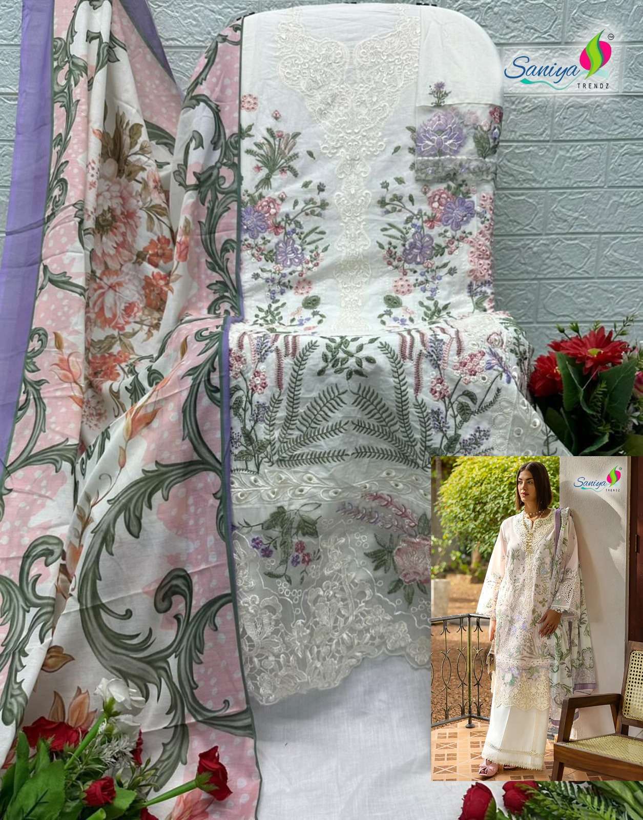 saniya trendz esmel luxury lawn vol 1 cotton wholesale suit Rehmat Boutique saniya trendz esmel luxury lawn vol 1 cotton wholesale suit saniya trendz esmel luxury lawn vol 1 cotton wholesale suit Rehmat Boutique