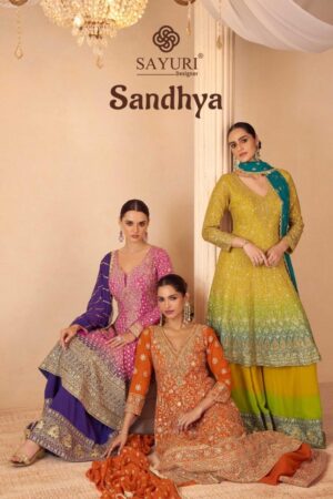 Home Rehmat Boutique Buy Ethnic Suits Online for Weddings sayuri designer sandhya series 10148 to 10151 georgette readymade attractive look plazzo suits in wholesale surat Rehmat Boutique
