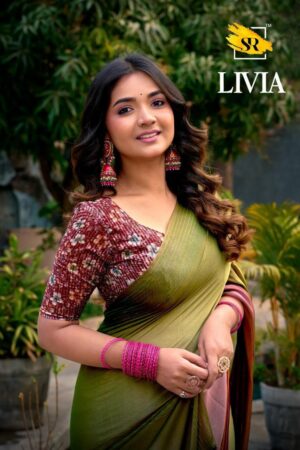 sr sarees livia series 1264-1273 velvet chiffon wholesale saree in surat