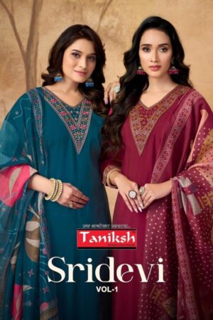 taniksh sridevi vol 1 series 1001-1008 roman readymade wholesale suit Rehmat Boutique