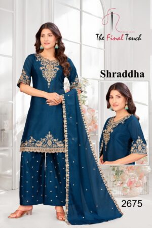 the final touch shraddha series 2674-2677 Chinon wholesale readymade suit Rehmat Boutique